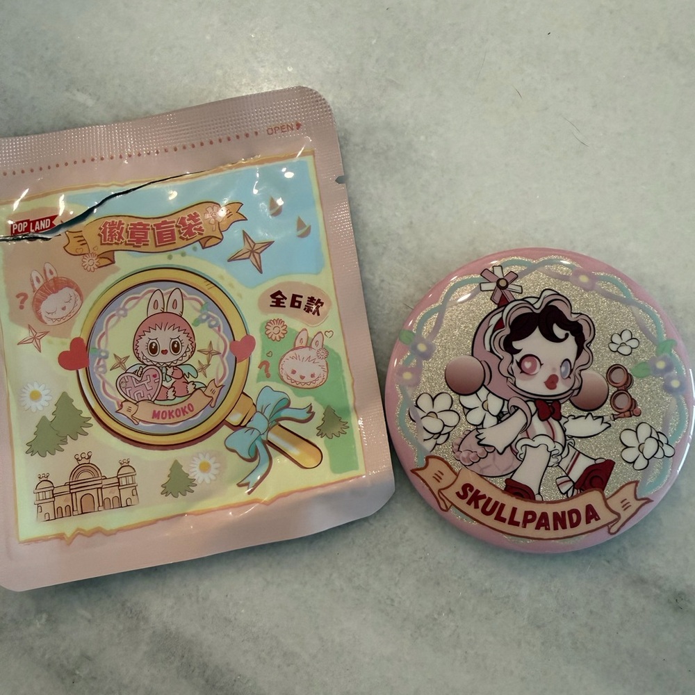 Popland Carnival Game Tin Badge-Skullpanda